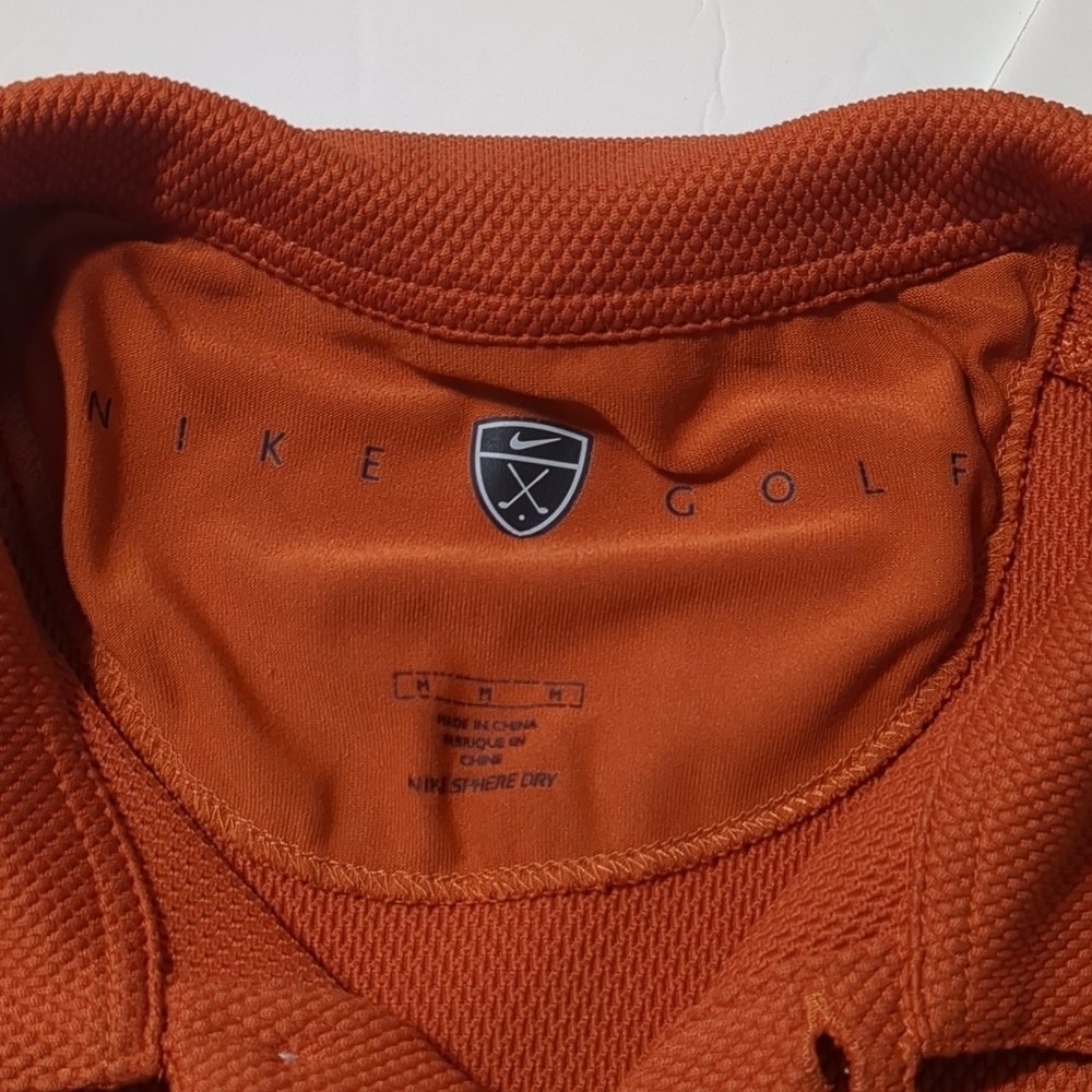Nike Golf Orange Nike sphere dry shirt Men Medium - Picture 2 of 7